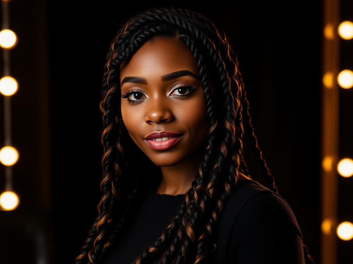Boho knotless braids