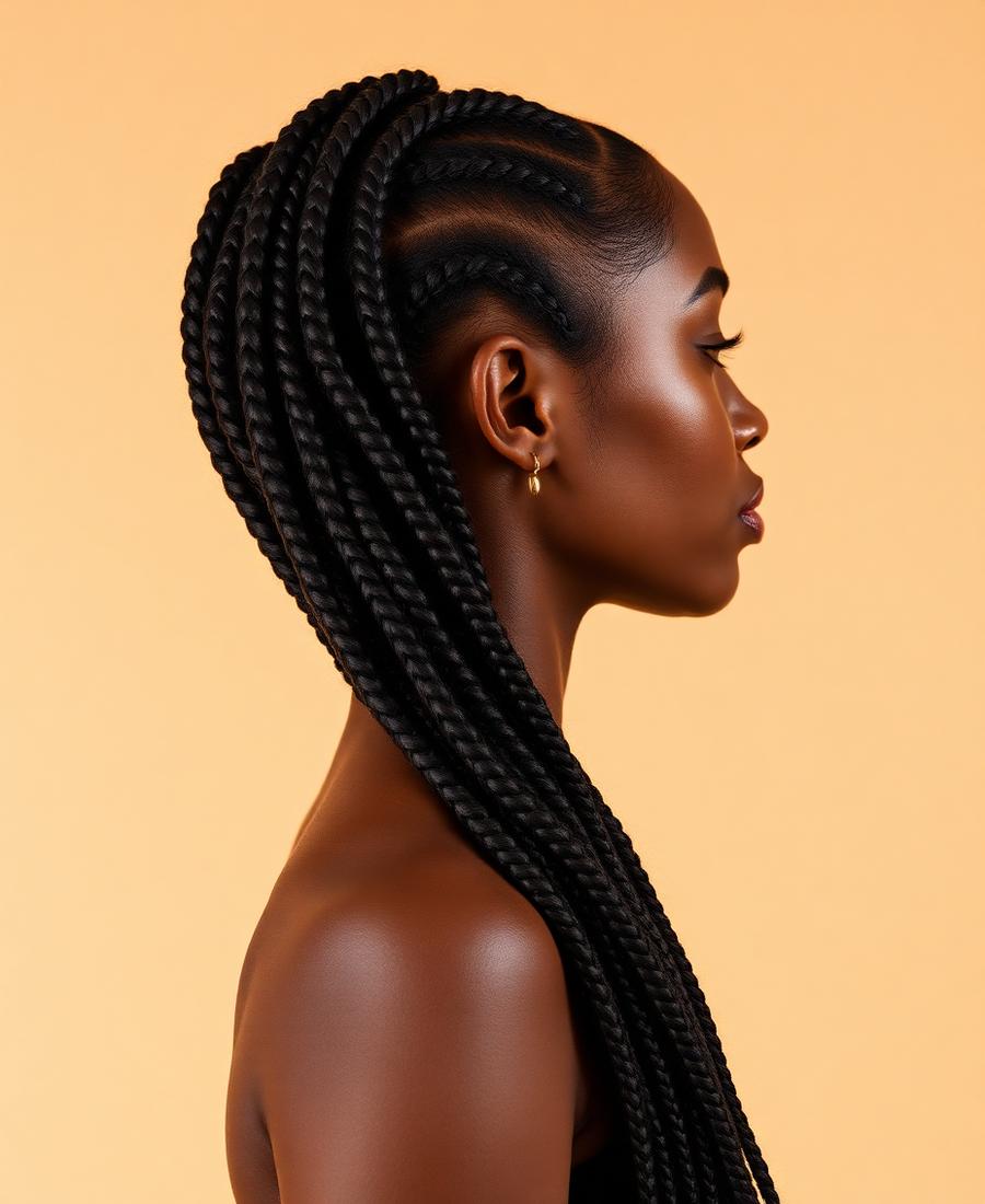 Cornrows hairstyle